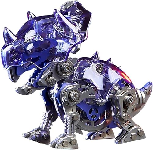 3D-Dinosaurier-Modellbausatz aus Metall, 3D--Metall Puzzle-Dinosaurier, 175-teiliges mechanisches Dinosaurier-Puzzle for Selberbauen, Geschenke for Erwachsene und Teenager Modell, von MYDZSWZX