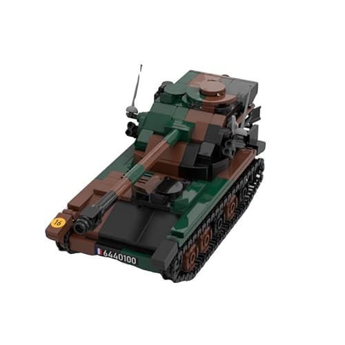 MYDZSWZX Panzer-Baustein-Set, MOC-Bausteine ​​AMX-13 Leichtpanzer-Modellbausatz, Spielzeug, ist eine ideale Geschenkwahl for Jungen und Mädchen ab 10 Jahren. von MYDZSWZX