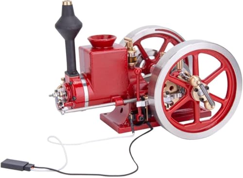 Motor Modell, 7cc Viertakt-Horizontal Motor, Motor Modell, physikalisches Experiment Spielzeug für Kinder und Erwachsene. Antikes Metallmotormodell, das funktioniert. von MYDZSWZX