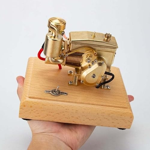 Verbrennungsmotor-Modell, 1,9 cm³ Mini-Horizontal-Einzylinder-Viertakt-Benzinmotor-Motormodell, experimentelles Spielzeug for Erwachsene und Kinder. von MYDZSWZX