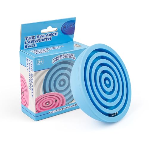 Labyrinth Ball, MYLERCT Ball, Labyrinth, grün, 10 x 4,6 cm, Labyrinth-Kugel, Puzzlespiel, Aktions- und Reflexspiel, verwendet, um die Denk- und Reaktionsfähigkeit von Kindern zu trainieren von MYLERCT