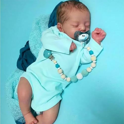 MYREBABY 17 Inch Lifelike Reborn Sleeping Baby Doll Soren, Realistic Newborn That Looks Real for Children from 3 Years von MYREBABY