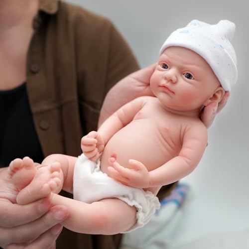 MYREBABY - Ganzkörper-Silikon-Puppe mit 30,5 cm Mikropreemie für Kinder, John Lifelike Reborn Doll Surprice für Kinder, Anti-Stress-Spielzeug von MYREBABY