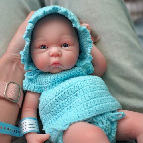 MYREBABY - Ganzkörper-Silikonpuppe mit 30,5 cm Micro Preemie, für Kinder und Kinder mit Alan Lifelike Reborn Surprice von MYREBABY