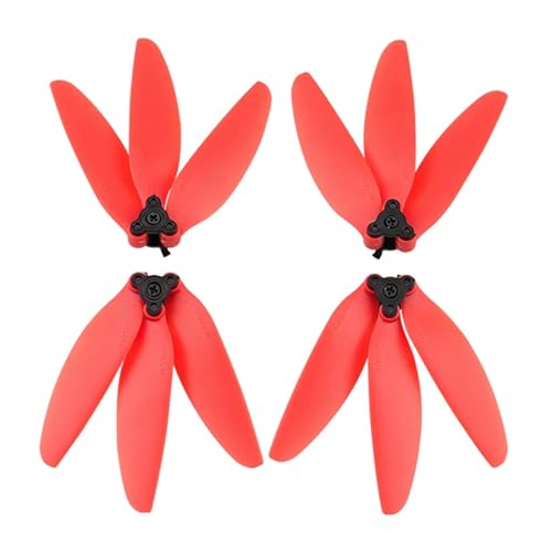 MYSXSWHL 2 Paar 3-Blatt-Drohnenpropeller Ersatz for D-JI Mavic Mini 2/Mini Ersatz-Requisiten Drohnenzubehör(Red) von MYSXSWHL