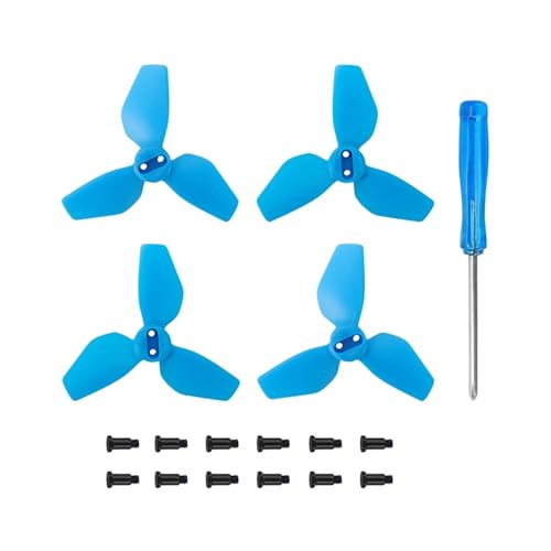 MYSXSWHL 2016S NEO Propeller for D-JI NEO Drone Ersatzpropeller 3-Blatt Leichte Lüfter Flügel Schnellverschluss Zubehör(Blue 2 Pairs) von MYSXSWHL