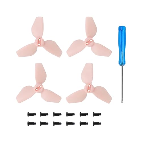 MYSXSWHL 2016S NEO Propeller for D-JI NEO Drone Ersatzpropeller 3-Blatt Leichte Lüfter Flügel Schnellverschluss Zubehör(Pink 2 Pairs) von MYSXSWHL