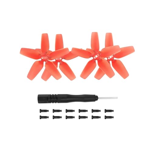 MYSXSWHL 4 Stück Propeller 2925S Klinge mit Schraubenzieher for D-JI Avata Drohnenzubehör(Red) von MYSXSWHL