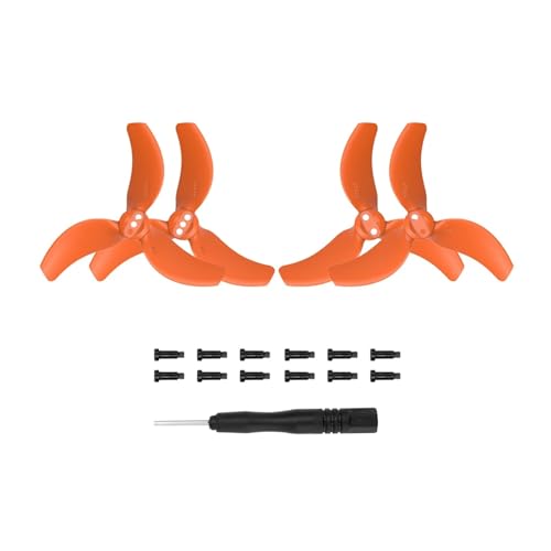 MYSXSWHL 4 stücke for Avata 2 Propeller 3032S Klinge Propeller Ersatz Gewicht Flügel Fan Ersatzteile for D-JI Avata 2 Drone Zubehör(Orange 2 Pairs) von MYSXSWHL