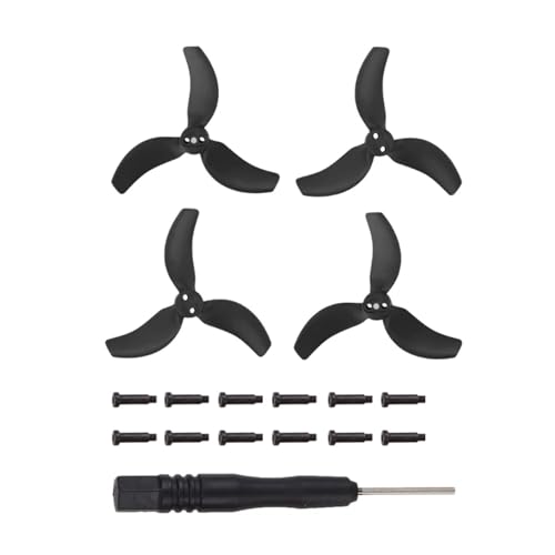 MYSXSWHL 573A Propeller for D-JI Avata 2 Drohnen Access Drones Bladee Ersatzteil Ersatzpropeller 4PCS(Black) von MYSXSWHL