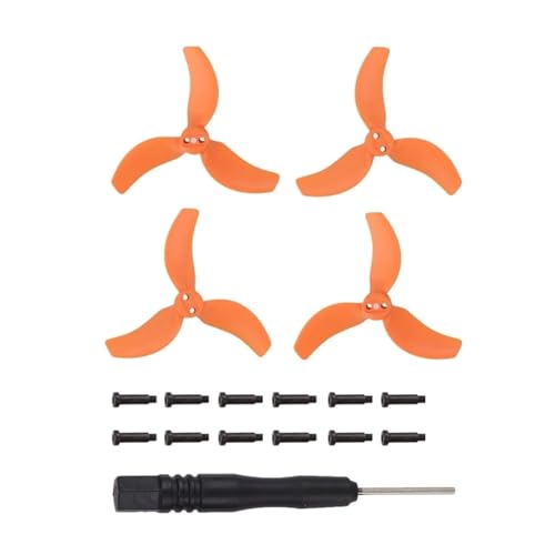 MYSXSWHL 573A Propeller for D-JI Avata 2 Drohnen Access Drones Bladee Ersatzteil Ersatzpropeller 4PCS(Orange) von MYSXSWHL