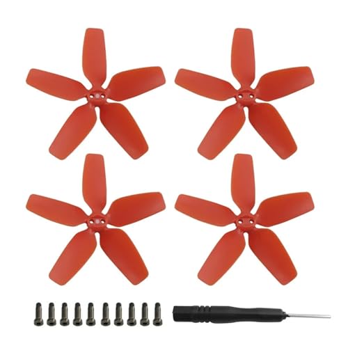 MYSXSWHL Drone Propeller Drone 2925S Klinge Requisiten Ersatz Leichte Flügel Fans Propeller for D-JI Avata Reparatur Zubehör(Red Props 4pcs) von MYSXSWHL