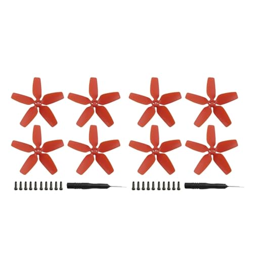 MYSXSWHL Drone Propeller Drone 2925S Klinge Requisiten Ersatz Leichte Flügel Fans Propeller for D-JI Avata Reparatur Zubehör(Red Props 8pcs) von MYSXSWHL