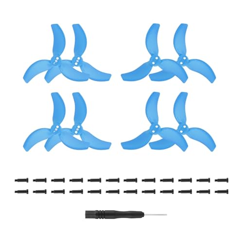 MYSXSWHL Propeller-Ersatzteile, Propellerblatt mit Schraube und Schraubendreher, Drohnen-Propellerblatt-Set for D-JI Avata 2(Blue 4 Pair) von MYSXSWHL