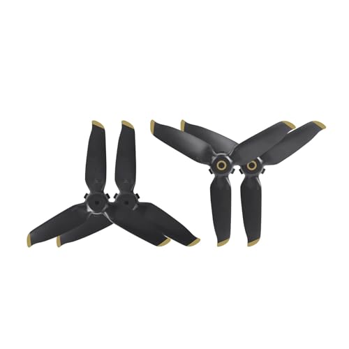 MYSXSWHL Propeller for D-JI FPV Combo Quick Release 5328S Requisiten Klinge Ersatz Flügel Fan Ersatzteil Drone Zubehör(2 Pairs Black Gold) von MYSXSWHL