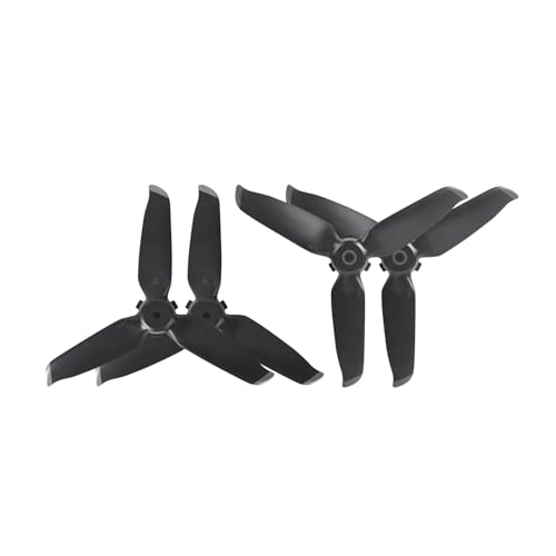 MYSXSWHL Propeller for D-JI FPV Combo Quick Release 5328S Requisiten Klinge Ersatz Flügel Fan Ersatzteil Drone Zubehör(2 Pairs Black Silver) von MYSXSWHL