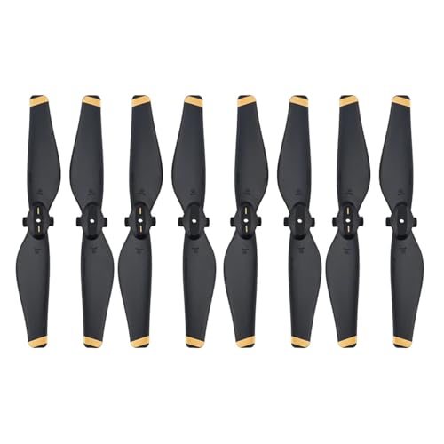 MYSXSWHL Propeller for D-JI Spark Drone 4732S CW CCW Quick Release Nicht Klapp Klingen Ersatz Requisiten Ersatzteile Reparatur Zubehör(Black Gold 8pcs) von MYSXSWHL