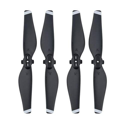 MYSXSWHL Propeller for D-JI Spark Drone 4732S CW CCW Quick Release Nicht Klapp Klingen Ersatz Requisiten Ersatzteile Reparatur Zubehör(Black Silver 4pcs) von MYSXSWHL