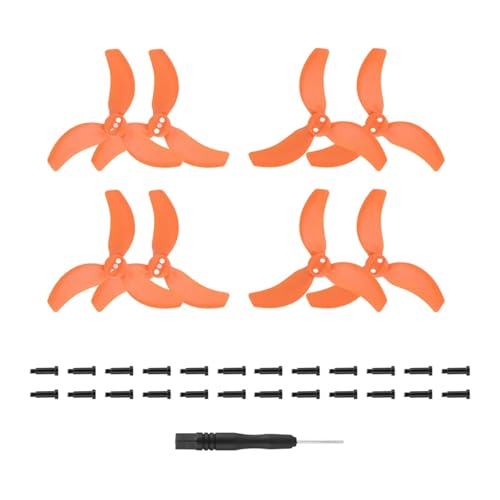 MYSXSWHL Propeller mit Schraube und Schraubendreher, Drohnen-Propeller, Drohnen-Propellerblatt-Set for D-JI Avata 2 Drohnen-Zubehör(Orange 4 Pair) von MYSXSWHL