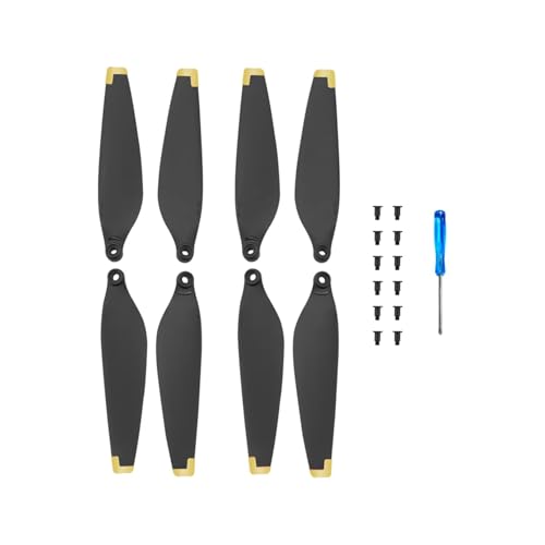 MYSXSWHL Propellerblatt-Ersatzteile, PC-Drohnen-Requisiten, Blattersatz mit Schraubendreher, Schraubenzubehör for D-JI Mini 3(Gold) von MYSXSWHL