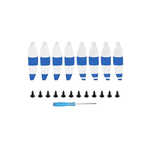 MYSXSWHL Schnellspanner, bunt, geräuscharm, 4726F-Konfiguration, Propellerblätter, Drohnen-Requisiten for D-JI Mavic Mini-Drohnenzubehör(Blue) von MYSXSWHL