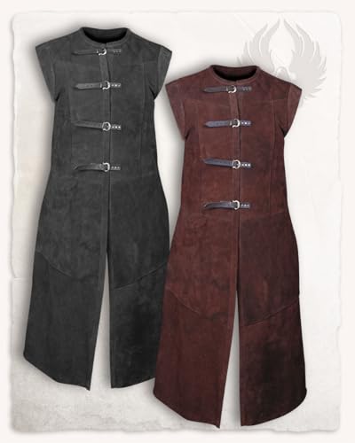 MYTHOLON Garen Weste Wildleder lang, Verkleidung Mittelalter Herren, LARP, schwarz, XXL MYTHOLON Garen Weste Wildleder lang, Verkleidung Mittelalter Herren, LARP, schwarz, XXL von MYTHOLON