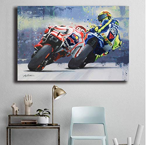 MZCYL Puzzles 1000 Teile Zusammenbau Bild Valentino Rossi (Valentino Rossi) Motorrad Funktioniert Wandbild Für Erwachsene Kinder Spiele Lernspielzeug MA6485 von MZCYL