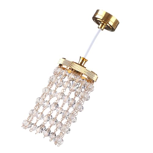 1/12 Miniatur-Kristall-Deckenleuchte für Puppenhaus-Display mit LED-Lampen, einfache Installation, Modellprojekt-Szenenmöbel, einfache Installation, Puppenhaus-Lampe 1/12 Miniatur-Kristall-Deckenleuchte für Puppenhaus-Display mit LED-Lampen, einfache Installation, Modellprojekt-Szenenmöbel, einfache Installation, Puppenhaus-Lampe von MZRAN