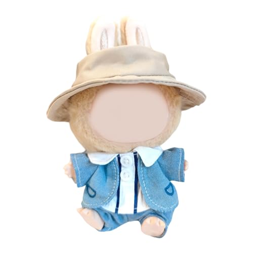 Kreatives Puppen-Outfit für 15 cm sitzenden Overall und Hut-Set, Kostüm, beliebtes Styling-Zubehör Kreatives Puppen-Outfit für 15 cm sitzenden Overall und Hut-Set, Kostüm, beliebtes Styling-Zubehör von MZRAN