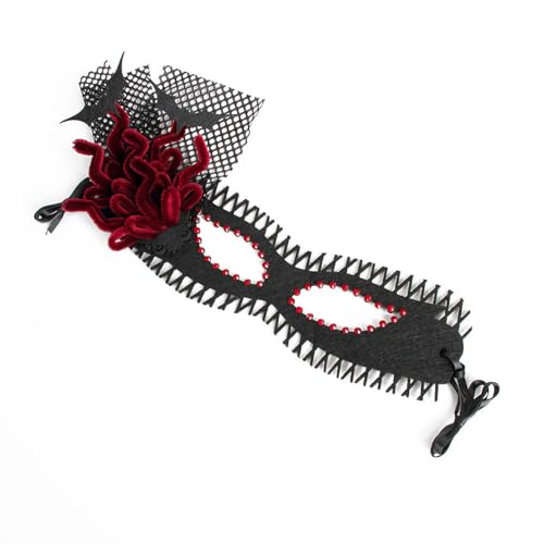 MZRAN Fledermaus-Halbgesichtsabdeckung für Halloween, schwarz, Filz, Gothic-Maske mit verstellbaren Bändern, Venezianerinnen MZRAN Fledermaus-Halbgesichtsabdeckung für Halloween, schwarz, Filz, Gothic-Maske mit verstellbaren Bändern, Venezianerinnen von MZRAN