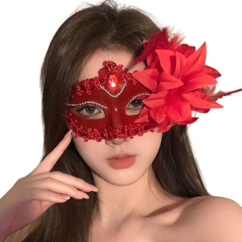 Masquerades Venezianer-Maske, Glitzer, halbes Gesicht, Augenmaske für Halloween, Ball, Cosplay, Aufführungen, Karneval Masquerades Venezianer-Maske, Glitzer, halbes Gesicht, Augenmaske für Halloween, Ball, Cosplay, Aufführungen, Karneval von MZRAN