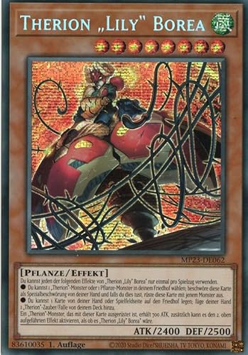 MP23-DE062 - Therion Lily Borea - Secret Rare - Deutsch - 1. Auflage - mit MZTCG Versandschutz - Yugioh von MZTCG