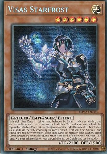 MP23-DE064 - Visas Starfrost - Secret Rare - Deutsch - 1. Auflage - mit MZTCG Versandschutz - Yugioh von MZTCG