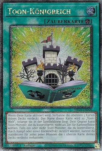 MP24-DE006 - Toon-Königreich - Quarter Century Secret Rare - Deutsch - 1. Auflage - 25th Anniversary Tin: Dueling Mirrores - mit MZTCG Versandschutz - Yugioh von MZTCG