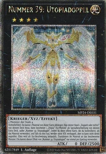 MP24-DE031 - Nummer 39: Utopiadoppel - Quarter Century Secret Rare - Deutsch - 1. Auflage - 25th Anniversary Tin: Dueling Mirrores - mit MZTCG Versandschutz -Yugioh von MZTCG