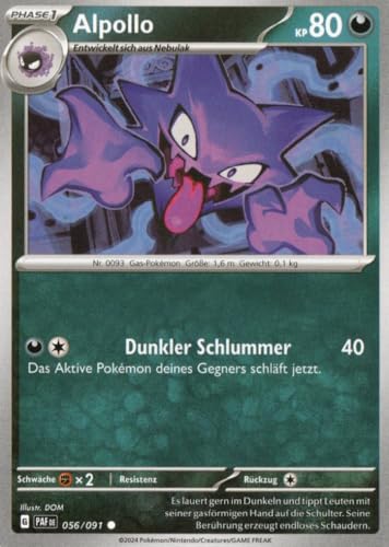 MZTCG - Alpollo PAF 056 - Paldeas Schicksale - Sammelkarte - Deutsch - mit MZTCG Versandschutz MZTCG - Alpollo PAF 056 - Paldeas Schicksale - Sammelkarte - Deutsch - mit MZTCG Versandschutz von MZTCG