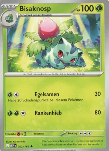 MZTCG - Bisaknosp MEW 002-151 - Sammelkarte - Deutsch - mit MZTCG Versandschutz MZTCG - Bisaknosp MEW 002-151 - Sammelkarte - Deutsch - mit MZTCG Versandschutz von MZTCG