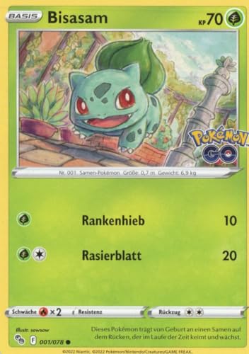 MZTCG - Bisasam PGO 001 - PGO - Sammelkarte - Deutsch - mit MZTCG Versandschutz MZTCG - Bisasam PGO 001 - PGO - Sammelkarte - Deutsch - mit MZTCG Versandschutz von MZTCG