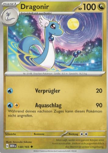 MZTCG - Dragonir MEW 148-151 - Sammelkarte - Deutsch - mit MZTCG Versandschutz MZTCG - Dragonir MEW 148-151 - Sammelkarte - Deutsch - mit MZTCG Versandschutz von MZTCG