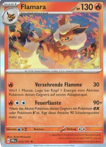 MZTCG - Flamara PRE 013 - Prismatische Entwicklungen - Sammelkarte - Deutsch - mit MZTCG Versandschutz MZTCG - Flamara PRE 013 - Prismatische Entwicklungen - Sammelkarte - Deutsch - mit MZTCG Versandschutz von MZTCG