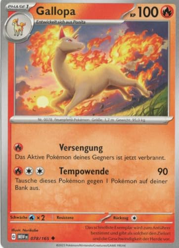 MZTCG - Gallopa MEW 078-151 - Sammelkarte - Deutsch - mit MZTCG Versandschutz MZTCG - Gallopa MEW 078-151 - Sammelkarte - Deutsch - mit MZTCG Versandschutz von MZTCG