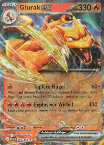 MZTCG - Glurak EX - MEW 006-151 - Sammelkarte - Deutsch - Holografisch - mit MZTCG Versandschutz MZTCG - Glurak EX - MEW 006-151 - Sammelkarte - Deutsch - Holografisch - mit MZTCG Versandschutz von MZTCG