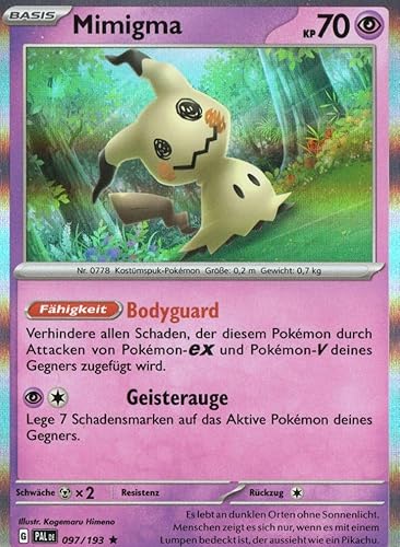 MZTCG - Mimigma PAL 097 - Entwicklungen In Paldea - Sammelkarte - Deutsch - Holografisch - mit MZTCG Versandschutz MZTCG - Mimigma PAL 097 - Entwicklungen In Paldea - Sammelkarte - Deutsch - Holografisch - mit MZTCG Versandschutz von MZTCG