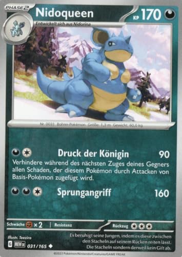 MZTCG - Nidoqueen MEW 031-151 - Sammelkarte - Deutsch - mit MZTCG Versandschutz MZTCG - Nidoqueen MEW 031-151 - Sammelkarte - Deutsch - mit MZTCG Versandschutz von MZTCG