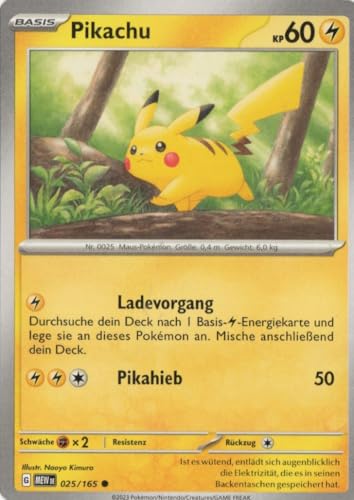 MZTCG - Pikachu MEW 025-151 - Sammelkarte - Deutsch - mit MZTCG Versandschutz MZTCG - Pikachu MEW 025-151 - Sammelkarte - Deutsch - mit MZTCG Versandschutz von MZTCG
