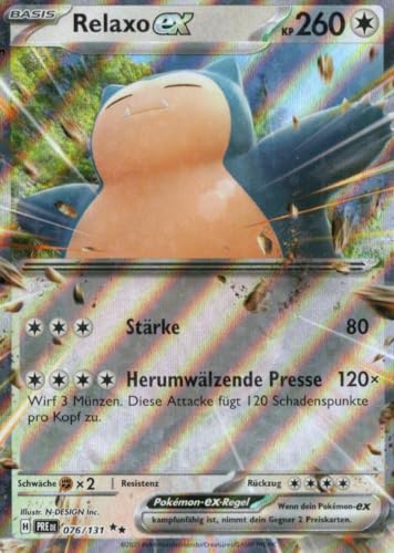 MZTCG - Relaxo EX PRE 076 - Prismatische Entwicklungen - Sammelkarte - Deutsch - mit MZTCG Versandschutz MZTCG - Relaxo EX PRE 076 - Prismatische Entwicklungen - Sammelkarte - Deutsch - mit MZTCG Versandschutz von MZTCG