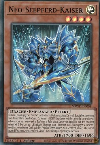 SDWD-DE004 - Neo-Seepferd-Kaiser - Super-Rare - 1.Auflage - Deutsch - Structure Deck: Blue-Eyes White Destiny - mit MZTCG Versandschutz - Yugioh von MZTCG