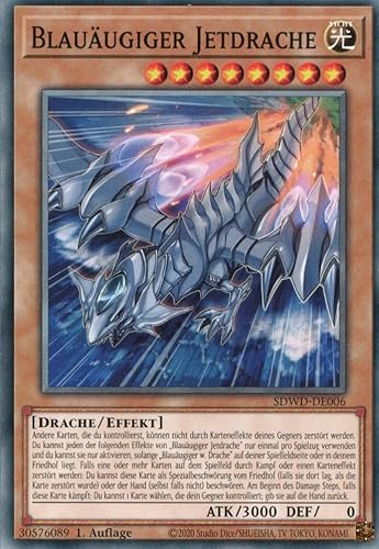 SDWD-DE006 - Blauäugiger Jetdrache - Common - 1.Auflage - Deutsch - Structure Deck: Blue-Eyes White Destiny - mit MZTCG Versandschutz - Yugioh von MZTCG