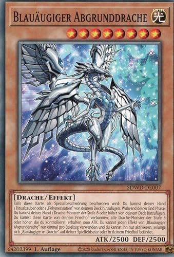 SDWD-DE007 - Blauäugiger Abgrunddrache - Common - 1.Auflage - Deutsch - Structure Deck: Blue-Eyes White Destiny - mit MZTCG Versandschutz - Yugioh von MZTCG