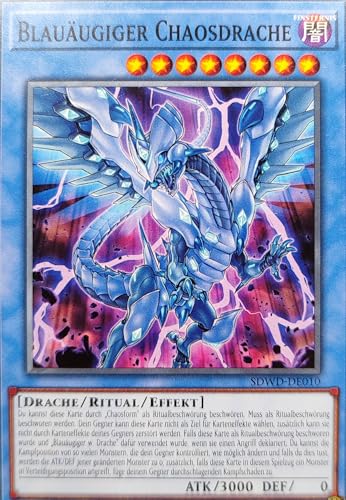 SDWD-DE010 - Blauäugiger Chaosdrache - Common - 1.Auflage - Deutsch - Structure Deck: Blue-Eyes White Destiny - mit MZTCG Versandschutz - Yugioh von MZTCG